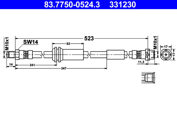 Brake Hose (83.7750-0524.3)
