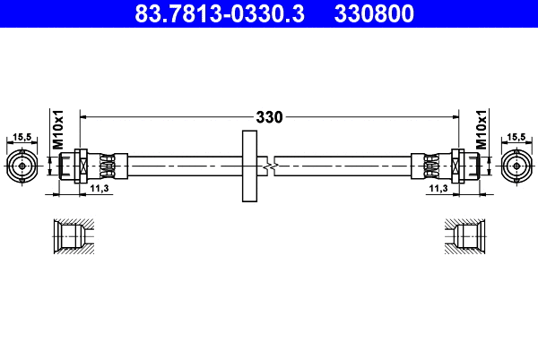 Brake Hose (83.7813-0330.3)