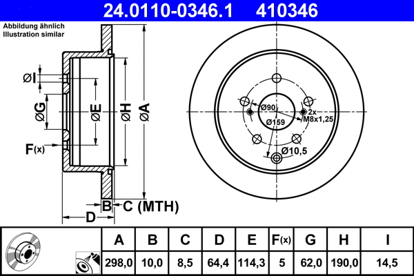Brake Disc (24.0110-0346.1)