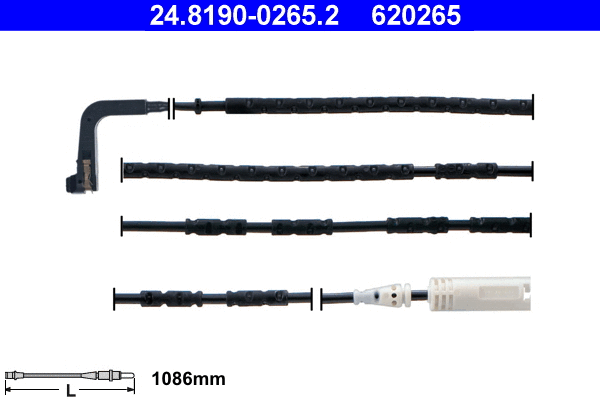 Warning Contact, brake pad wear (24.8190-0265.2)