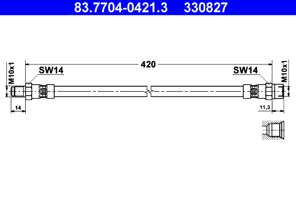 Brake Hose (83.7704-0421.3)