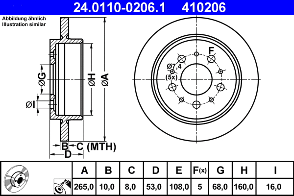 Brake Disc (24.0110-0206.1)
