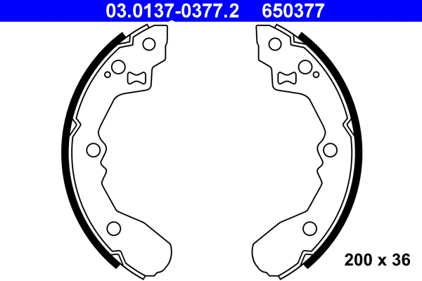 Brake Shoe Set (03.0137-0377.2)