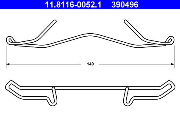 Spring, brake caliper (11.8116-0052.1)