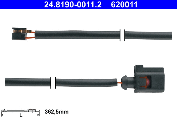 Warning Contact, brake pad wear (24.8190-0011.2)
