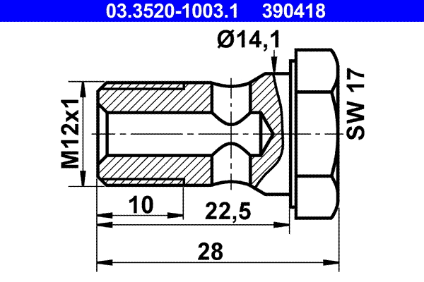 Banjo Bolt (03.3520-1003.1)