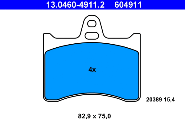 Brake Pad Set, disc brake (13.0460-4911.2)