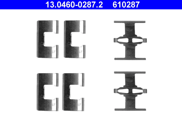 Accessory Kit, disc brake pad (13.0460-0287.2)