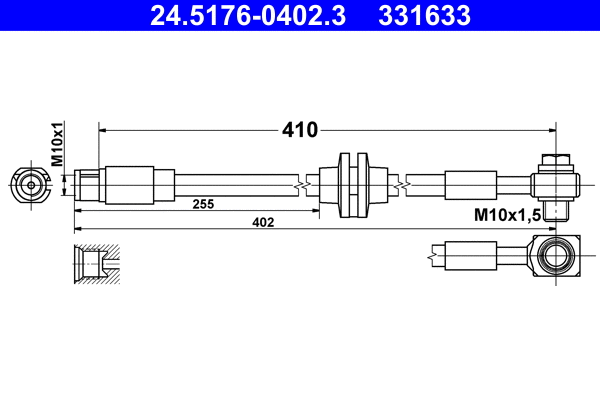 Brake Hose (24.5176-0402.3)