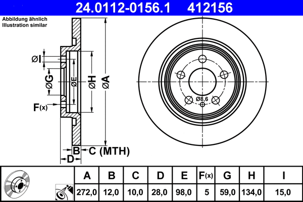 Brake Disc (24.0112-0156.1)