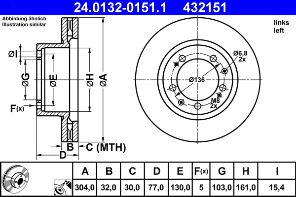 Brake Disc (24.0132-0151.1)