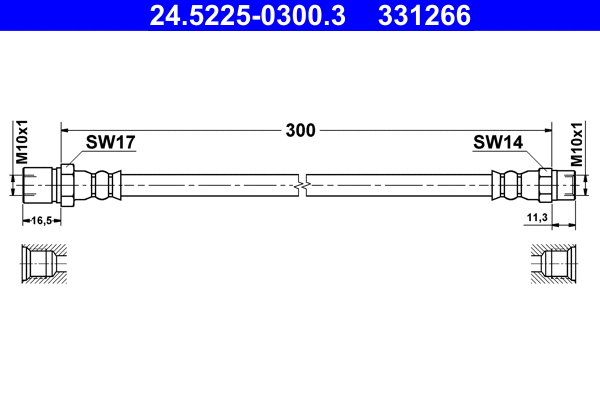 Brake Hose (24.5225-0300.3)