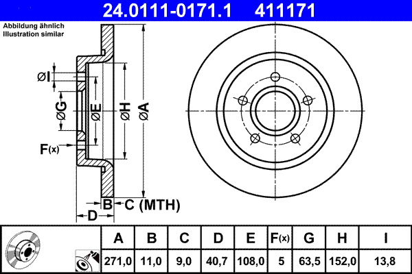 Brake Disc (24.0111-0171.1)