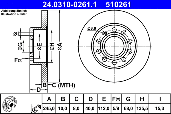 Brake Disc (24.0310-0261.1)