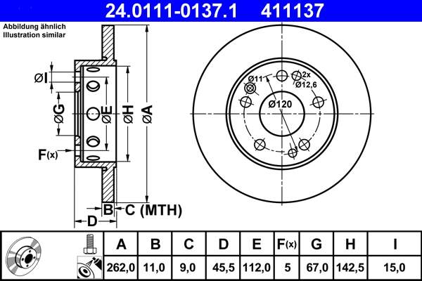 Brake Disc (24.0111-0137.1)