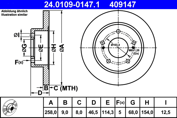 Brake Disc (24.0109-0147.1)