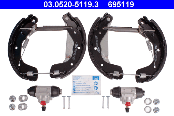 Brake Shoe Set (03.0520-5119.3)