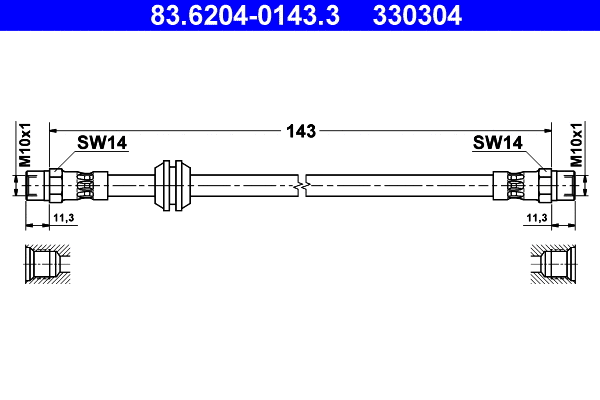 Brake Hose (83.6204-0143.3)