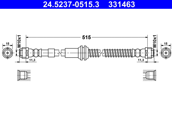 Brake Hose (24.5237-0515.3)