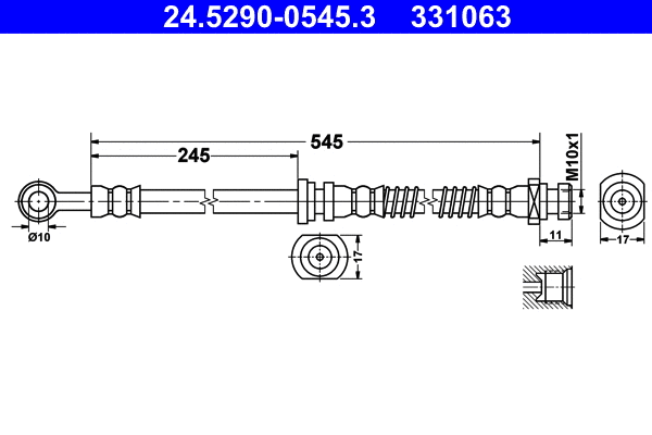 Brake Hose (24.5290-0545.3)