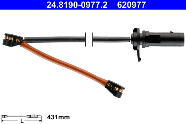 Warning Contact, brake pad wear (24.8190-0977.2)