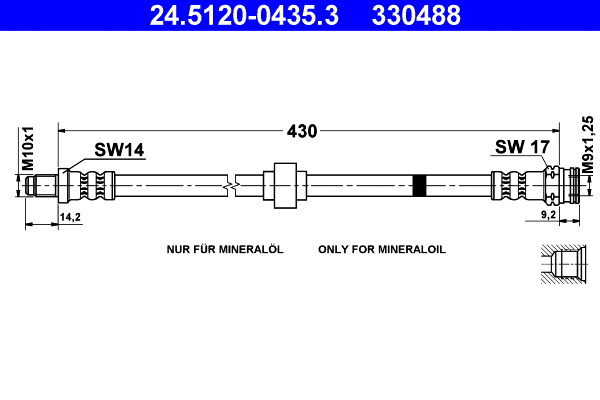 Brake Hose (24.5120-0435.3)