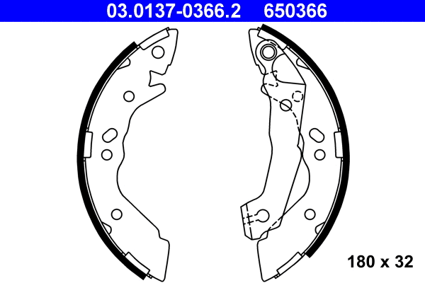 Brake Shoe Set (03.0137-0366.2)