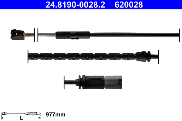 Warning Contact, brake pad wear (24.8190-0028.2)