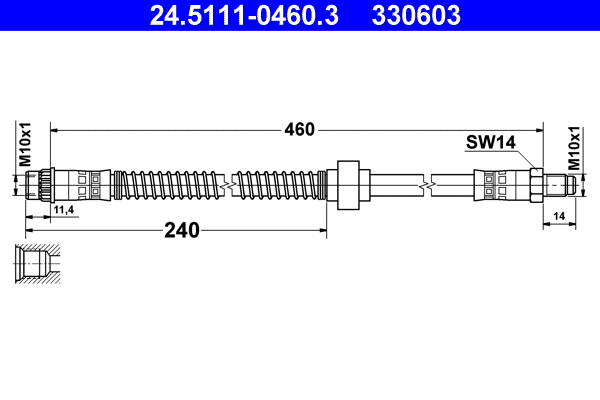 Brake Hose (24.5111-0460.3)