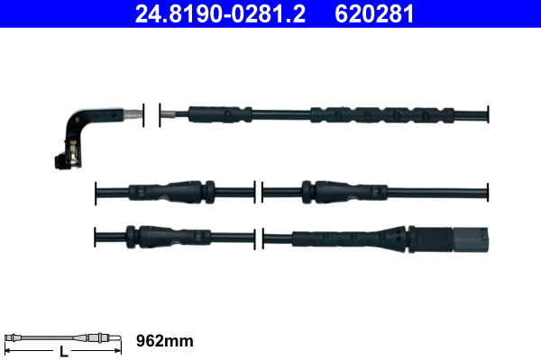 Warning Contact, brake pad wear (24.8190-0281.2)