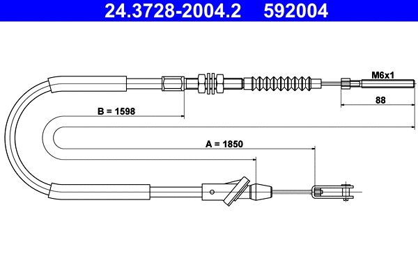 Cable Pull, clutch control (24.3728-2004.2)