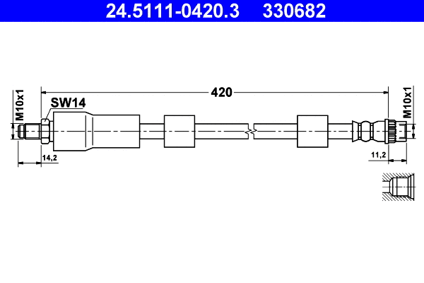 Brake Hose (24.5111-0420.3)