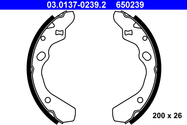 Brake Shoe Set (03.0137-0239.2)