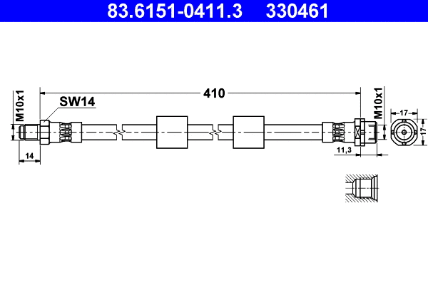Brake Hose (83.6151-0411.3)