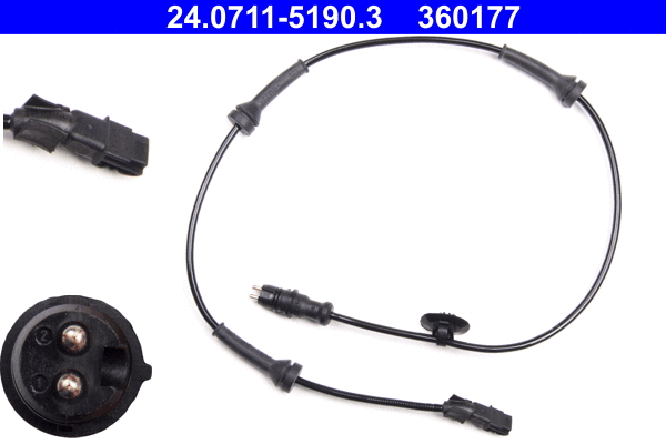 Sensor, wheel speed (24.0711-5190.3)