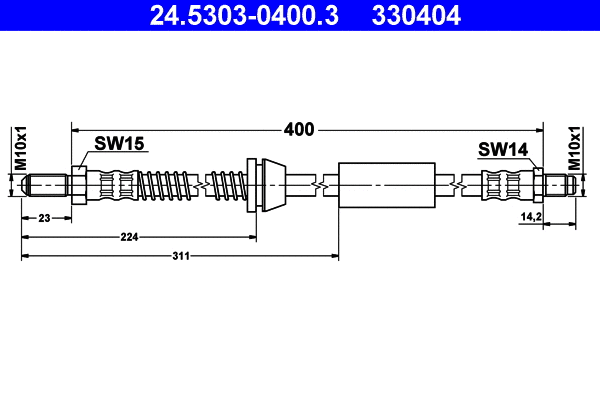 Brake Hose (24.5303-0400.3)
