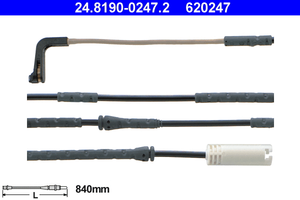 Warning Contact, brake pad wear (24.8190-0247.2)