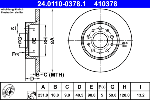 Brake Disc (24.0110-0378.1)