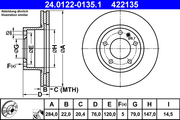 Brake Disc (24.0122-0135.1)