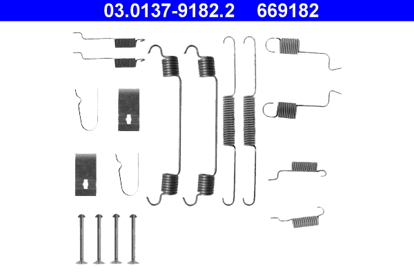 Accessory Kit, brake shoes (03.0137-9182.2)
