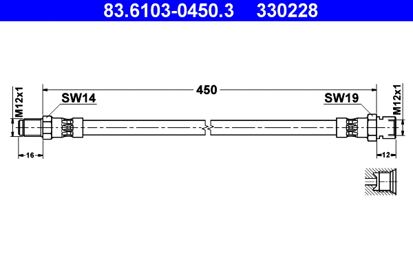 Brake Hose (83.6103-0450.3)