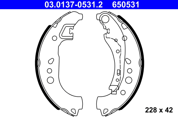 Brake Shoe Set (03.0137-0531.2)