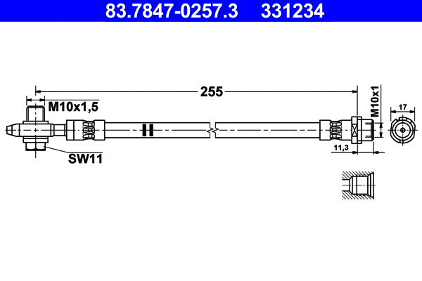 Brake Hose (83.7847-0257.3)