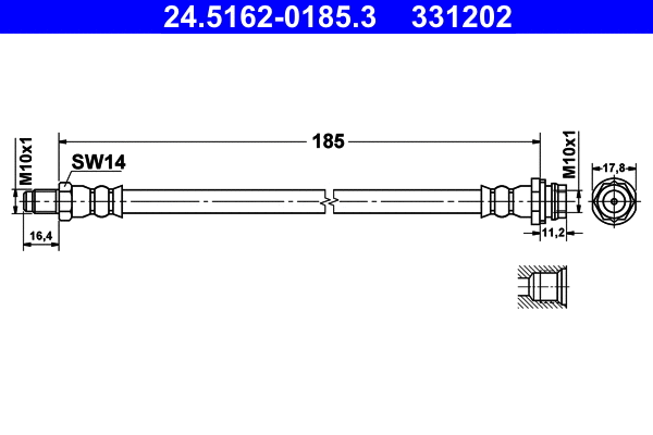 Brake Hose (24.5162-0185.3)