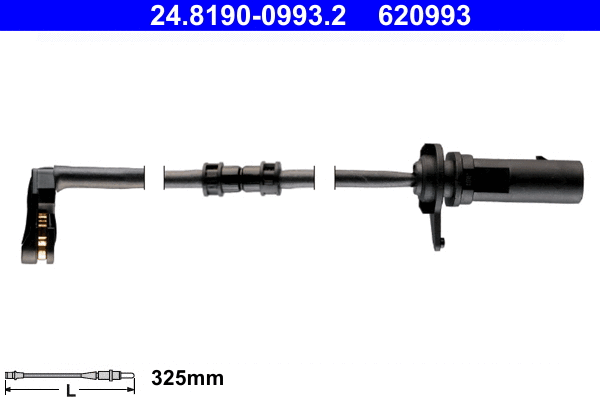 Warning Contact, brake pad wear (24.8190-0993.2)