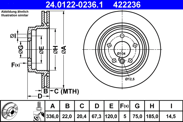 Brake Disc (24.0122-0236.1)