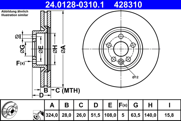 Brake Disc (24.0128-0310.1)
