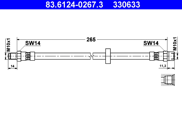 Brake Hose (83.6124-0267.3)