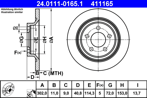 Brake Disc (24.0111-0165.1)