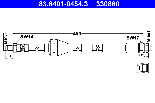 Brake Hose (83.6401-0454.3)